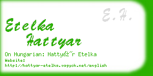 etelka hattyar business card